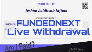 FUNDEDNEXT Live withdrawal process. Funded Challenge payout proof on Deel with contract sign process