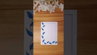 Cute border design for project | border design... #shorts #youtubeshorts #border