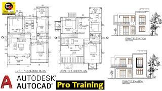 Project 135 | Full Course Free of Cost  | AutoCAD Elevation & Section | Career Hacks