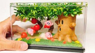 【粘土工作】100均ケースにウィスピーウッズVSカービィを閉じ込めてみた〜How to make Whispy Woods VS Kirby in a case〜