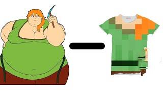 Fat Alex - T-Shirt = ??? (Minecraft Fat Animation)