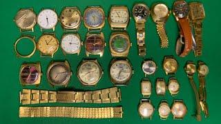 Моя большая коллекция  ПОЗОЛОЧЕННЫХ ЧАСОВ ( часы AU ). Как разобраться?@rostikoff  #24