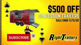 Concession trailers $500 Off @righttrailers