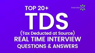 TDS Interview Questions and Answers | Tax Deducted at Source Interview | GST TAX Basics 2024