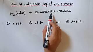How to calculate log of any value