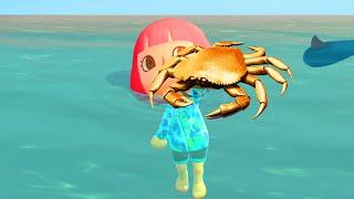 INCROYABLE! NAGER et PLONGER avec la MISE À JOUR ANIMAL CROSSING NEW HORIZONS LET'S PLAY FR