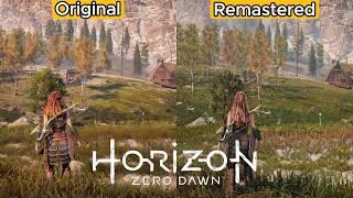 Horizon Zero Dawn Original vs Remastered - Comparison of Details - Physics - Graphics Comparison