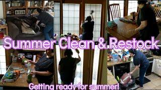 Summer Clean With Me | Clean and Restock With Me