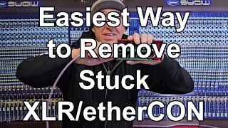 Easiest Way to Remove Stuck XLR/etherCON Shell