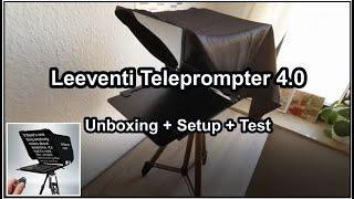 Leeventi Teleprompter 4.0 | Unboxing + Setup + Demo | Make professional videos
