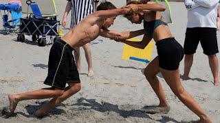 ‍️ Annual Lynn Shore Showdown 2023 Kids Adults beach sand wrestling competition tournament