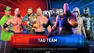 WWE Elite Heavyweights vs. Marvel MCU Anti-Heroes | Tag Team ELIMINATION Match | WWE 2K22