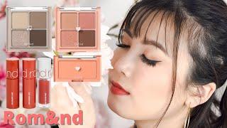 Romand (롬앤) Makeup Review Warm Tone vs Cool Tone Makeup Look | Style Korean, rom&nd