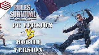 Rules of Survival - PC Version vs Mobile Version (Full Comparison)