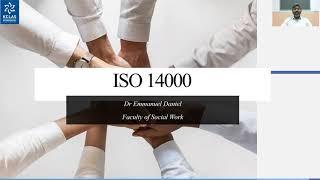 ISO 14000 | Dr Emmanuel Daniel