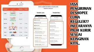 Tutorial Cara Memilih jasa kirim di Shopee Terbaru pilih J&t JnE sicepat