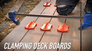 Quick Tip: Clamping Deck Boards With An Irwin Mod || Dr Decks