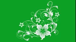 floral background green screen