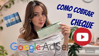 2024 CÓMO COBRAR CHEQUE DE YOUTUBE EN 