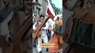 Artists from around the world at the 1996 Edinburgh Fringe Festival Parade #shorts #fringefestival