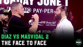 Nate Diaz vs. Jorge Masvidal 2 Face to Face