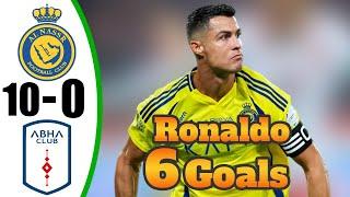 Ronaldo Free kick goal  AL Nassr vs Abha 10-0 - All Goals & Highlights - 2024