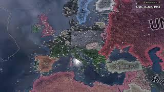 Hoi4, but Every Province is Mountains | HoI4 Timelapse