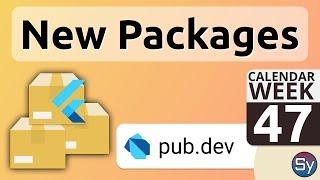 Flutter Time Line, Sentry SDK & more - WEEK 47 - PUB.DEV RELEASES