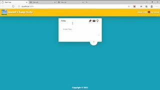 #4 Google Keep Note aap clone using React js.