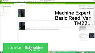 Machine Expert Basic Read Var Configuration | Schneider Electric Support