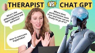 Therapist vs. Artificial Intelligence - I answer your questions #chatgpt #mentalhealth