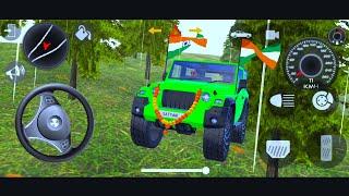 Dollar Song Modified Mahindra Green Thar ||Indian Car Simulator 3D|| Play For Android Phone Part-01