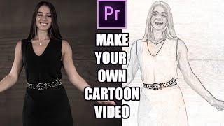 Cartoon/Animate your video in Adobe Premiere Pro Tutorial | Make your own cartoon video for free