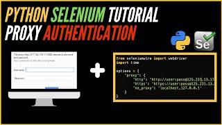 Selenium Python Proxy Authentication