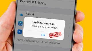 Verification Failed This Apple ID is Not Active | iPhone | iPad | iOS 16 | 2023