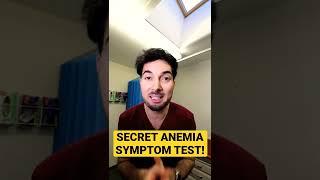 Secret Anemia Symptom Test Nobody Tells You !!  #anemia #shorts