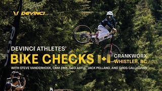 Devinci Athletes Bike Checks at Crankworx Whistler 2023 with Steve Vanderhoek