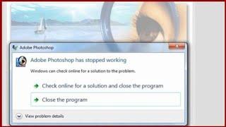 Adobe Photoshop Fix Error Problem | Adobe Photoshop Has Stopped Working | Life Time Solve Issue