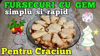 Fursecuri cu gem pentru Crăciun - Cea mai simplă și rapidă rețetă - Christmas cookies