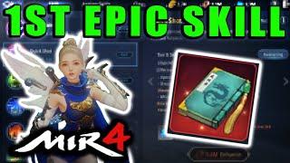 MIR4 - FIRST EPIC SKILL!  How I combined my first Epic Skill!  Combining Skills and Spirits!