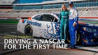 Jessica Hawkins Drives a Nascar for the First Time With Jeff Gordon | Valvoline