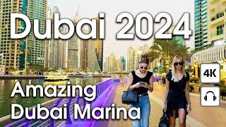 Dubai  Amazing Dubai Marina [ 4K ] Walking Tour