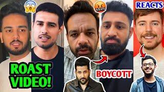 YouTubers BOYCOTT Rajat Dalal - REPLY! | Elvish ROAST on Dhruv Rathee, MrBeast CarryMinati, NEET |