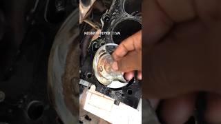 Engine cylinder piston damaged inside?  #shorts