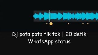 DJ pota pota tik tok | 20 detik WhatsApp status | capcut beat