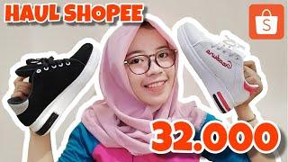 SHOPEE HAUL - UNBOXING SEPATU MURAH MERIAH | SNEAKERS PALING LARIS DI SHOPEE!!