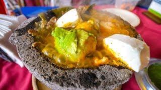 LAVA SALSA AVOCADO - Molcajete Caliente Mexican Food at Los Sifones, Mexico City!