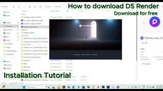 How to download  and install D5 render for free