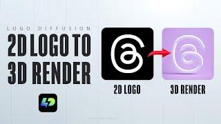 How to Redesign a 2D logo into a 3D logo with A.I