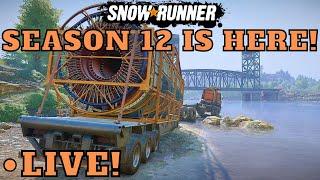 SnowRunner Season 12 Is OUT! North Carolina Here I Come! NEW DLC/Update Gameplay Live!